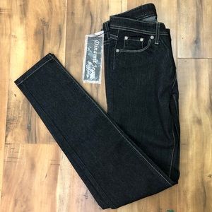 NWT Dinamit Black Skinny Jeans 7/8 5 Pocket